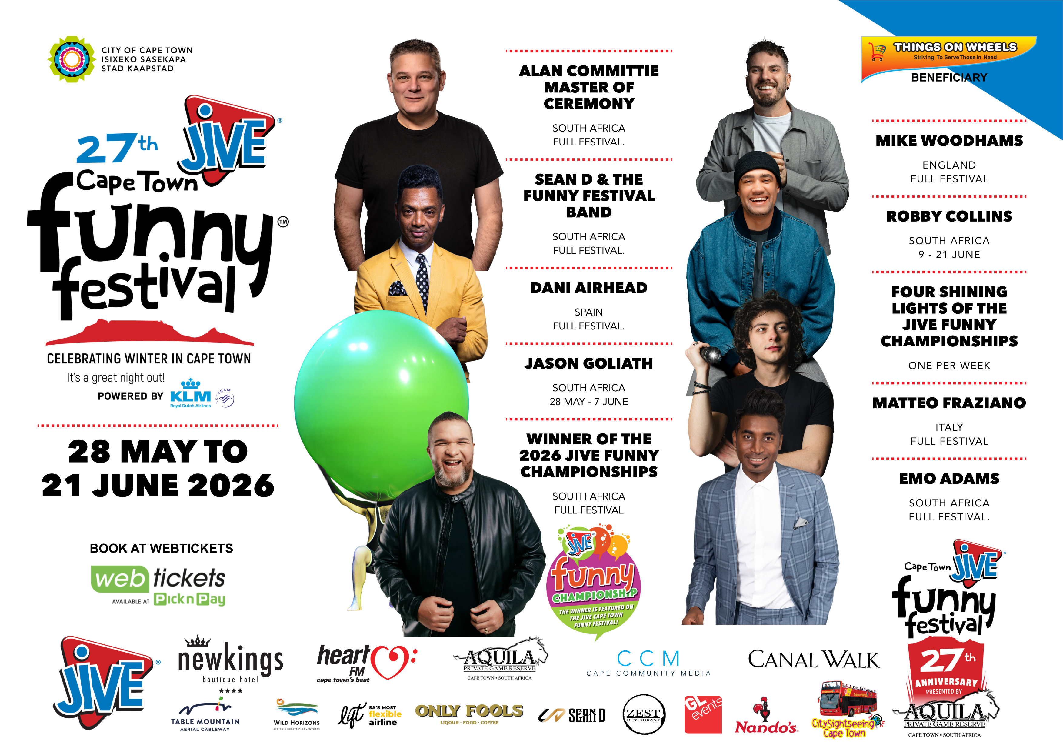 Acts on the Festival Slide